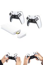 4K HD Görüntü Kaliteli Retro Game Stick 20000 Oyunlu Çift Kollu Beyaz Game Stick - Görsel 2