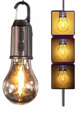 Şarjlı Dekoratif Kamp Lambası Askılı Ampul Led Işık Type-C Girişli - Görsel 2
