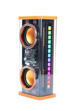 Şeffaf Mecha Taşınabilir Bluetooth Hoparlör Kablosuz Yüksek Ses Kaliteli - Görsel 2
