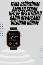 Akıllı Saat Uyku ve Sağlık Takibi GPS Uyumlu Tema Değiştirme - Görsel 2