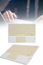 Android ve İOS Uyumlu Bluetooth Klavye Touchpad Slim Kablosuz Wifi Q Klavye - Görsel 2