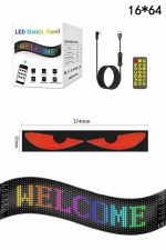 Led Panel 16*64 Led Uzaktan Kumandalı Telefon Kontrollü LED Ekran - Görsel 3