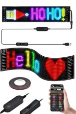 Matrix Led 16x192 Cama Yapışan Telefon Kontrollü Panel Dijital Ekran Kumandalı - Görsel 3