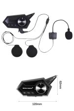 Motorcu Kulaklığı Kask Kulaklığı Çağrı Cevaplama ANC Özellikli - Görsel 3
