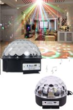Küre Disko Topu Müzik Çalar Renkli Lazer Işıklı Bluetooth Disko Parti Işığı Kumandalı - Görsel 3