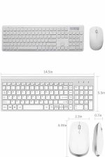 Klavye Mouse Seti Sessiz Kablosuz Türkçe TV  PC Uyumlu - Görsel 4