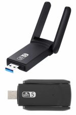 Mbps Wifi Alıcı Kablosuz Wifi Adaptörü Çift Band Çift Antenli - Görsel 4