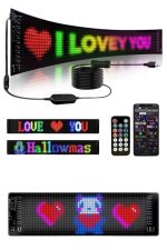 Matrix Led 16x192 Cama Yapışan Telefon Kontrollü Panel Dijital Ekran Kumandalı - Görsel 4