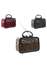 Eskitme Nostalji Tasarımlı Bluetoothlu Nostalji Radyo Ahşap Nostaljik Görünümlü - Görsel 4