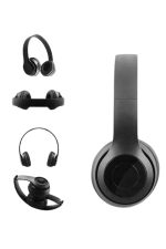 Bluetooth Kablosuz Kulaklık Siyah Wireless 5.0 Kulak Üstü Uzun Pil Ömrü - Görsel 4