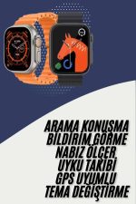 Akıllı Saat Kordon Hediyeli Güçlü Batarya Kapasiteli Titreşimli Bildirim Görme Unisex - Görsel 2