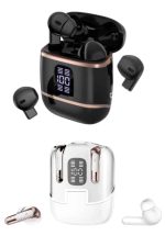 4 Adet Çift Kulaklık Dijital Göstergeli Yüksek Ses Kaliteli Bluetooth Kulaklık - Görsel 5