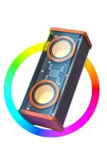 Şeffaf Mecha Taşınabilir Bluetooth Hoparlör Kablosuz Yüksek Ses Kaliteli - Görsel 5