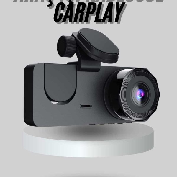 Araç İçi Dikiz Kamerası Sürüş Kaydedici 3 Lensli DVR Kamera
