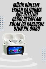 Dokunmatik Ekranlı Air Pro 2 ANC Kulaklık Kablosuz Çok Fonksiyonlu - Görsel 2
