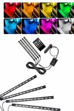 RGB Işıklı Araç İçi Aydınlatma Kumandalı 12&apos;li Led Işık Renk Değiştirebilen - Görsel 2