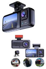 Ekranlı Sürüş Kaydedici DVR Ön ve Arka Kameralı Full HD Çözünürlüklü - Görsel 2