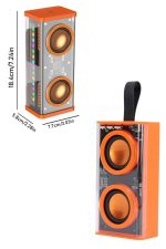 Şeffaf Taşınabilir Bluetooth Hoparlör Uzun Ömürlü Çift Hoparlörlü - Görsel 3