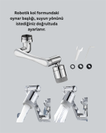 Yüksek Basınçlı Musluk Havalandırıcı – Köpük & Sprey Modlu, Su Tasarruflu Başlık - Görsel 4