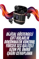Çift Kulaklıklı Kulakiçi Bluetooth ANC ENC Kablosuz Kulaklık - Görsel 2