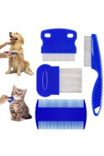 4&apos;lü Bit Evcil Hayvan Tarak Seti Kedi Köpek Bit Tarak Seti Pire Tarağı - Görsel 2