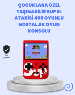 3 İnç Ekranlı Klasik Oyunlu El Konsolu