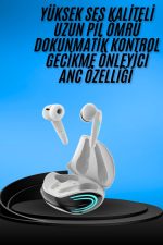 Android ve İOS Uyumlu Bluetooth Kulaklık Gaming Kulaklık Mini - Görsel 2