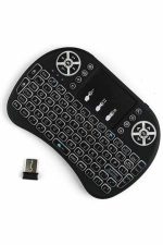 Kablosuz Türkçe Q Klavye RGB Işıklı Televizyon Ps3 Dokunmatik Mouse - Görsel 2