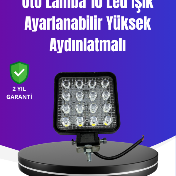 Yoğun Işık Gücüne Sahip LED Far | Traktör, Off-Road ve Kamyonet Uyumlu