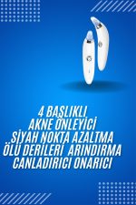 4 Başlıklı Pilli Vakumlu Siyah Nokta Temizleyici Akne Ve Sivilce Önleyici - Görsel 2