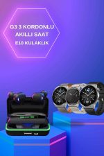 Yeni Nesil Akıllı Saat Ve Bluetooth Kulaklık Titreşim Bildirimleri Uyku Takibi - Görsel 2