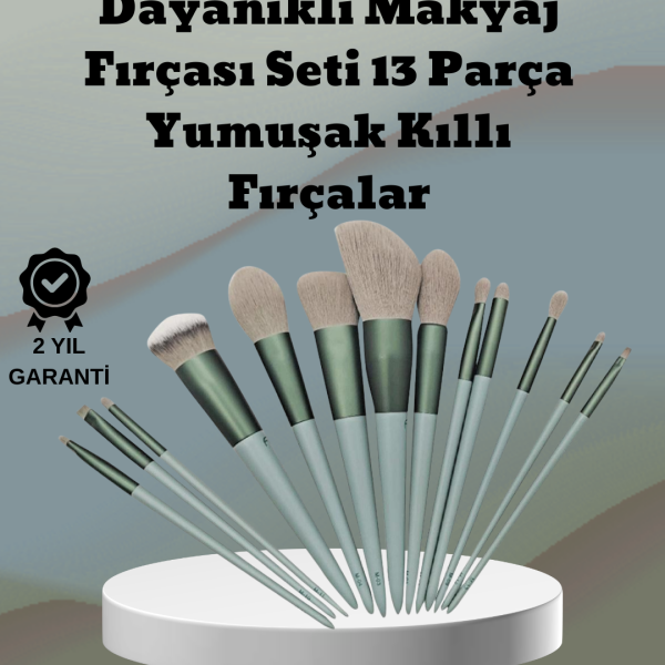 umuşak Kıllı Estetik Tasarımlı 13&apos;lü Makyaj Fırçası Seti Günlük ve Profesyonel Kullanım