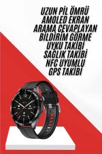 Akıllı Saat Ios Ve Android Tüm Telefonlara Uyumlu Çok Fonksiyonlu Amoled Ekran - Görsel 2