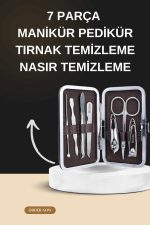 Manikür Pedikür Seti İkili Set El ve Ayak Bakımı Nasır Temizleme Protez Tırnak Çıkarma - Görsel 2