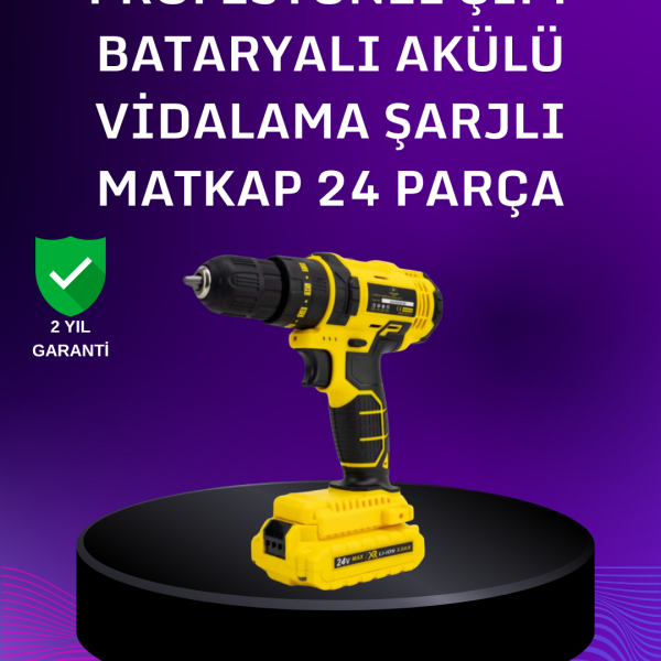 12V Akülü Matkap | 20-30 Nm Tork, Çift Hız Ayarı ve LED Işık
