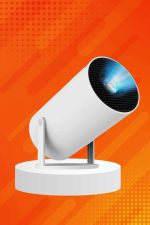Sinema Projeksiyonu Projektörü ve Dijital Göstergeli Bluetooth Hoparlör Uzun Pil Ömrü HD Kalite - Görsel 2