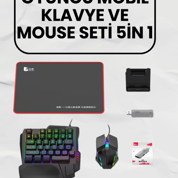Bluetooth 5.3 Mobil Oyun Aksesuar Seti – PUBG Uyumlu