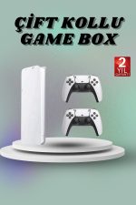 Game Box 3D Çift Oyun Kollu 4K HD Ekran 20000&apos;den Fazla Oyun Seçeneği 2.4G Kablosuz