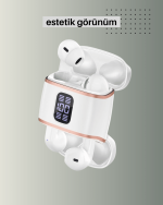 Çift Kulaklıklı Bluetooth Kulaklık – 4 Adet, ANC-ENC, Şarj Kutulu, Dijital Göstergeli - Görsel 4