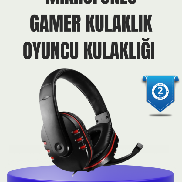Ayarlanabilir Başlıklı Gaming Kulaklık – Üstün Ses ve Mikrofon Kalitesi