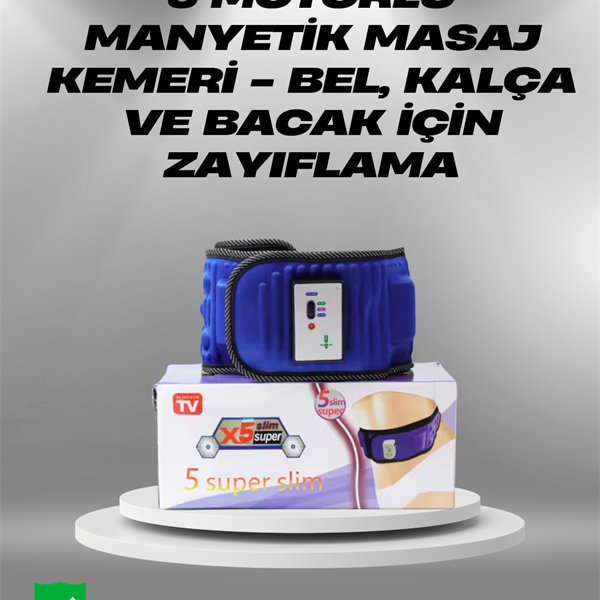 20 Mıknatıslı Gelişmiş Zayıflama Kemeri – Kas Gevşetici ve Selülit Azaltıcı Etki