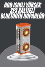 Bluetooth Hoparlör Şeffaf Mecha RGB Işıklı Çift Hoparlör 5.0 Bluetooth