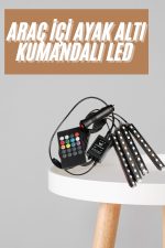 12&apos;Lİ Şerit Led Işık RGB Sese ve Müziğe Duyarlı Araç İçi Ayak Altı
