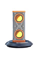 Bluetooth Hoparlör Şeffaf Mecha RGB Işıklı Çift Hoparlör 5.0 Bluetooth - Görsel 3