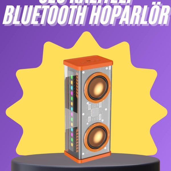 Yüksek Ses Kaliteli Kablosuz 5.0 Bluetooth Hoparlör RGB Işıklı