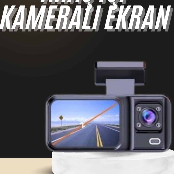 1080p Sürüş Kaydedici 2 İnç Araç Araba Ön İç Arka DVR IPS Ekran