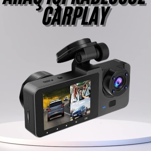 DVR Araç İçi Kamera Hareket Algılayabilen 1080P CarPlay Video Kaydedici