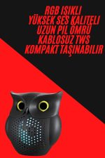 TWS Bluetooth Hoparlör Baykuş Tasarımlı Taşınabilir RGB Işıklı Uzun Pil Ömrü - Görsel 2