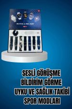 Ucuz Kaliteli Yeni Nesil 7 Kordonlu Akıllı Saat ve Kablosuz Bluetooth Kulaklık ANC Özelliği - Görsel 4