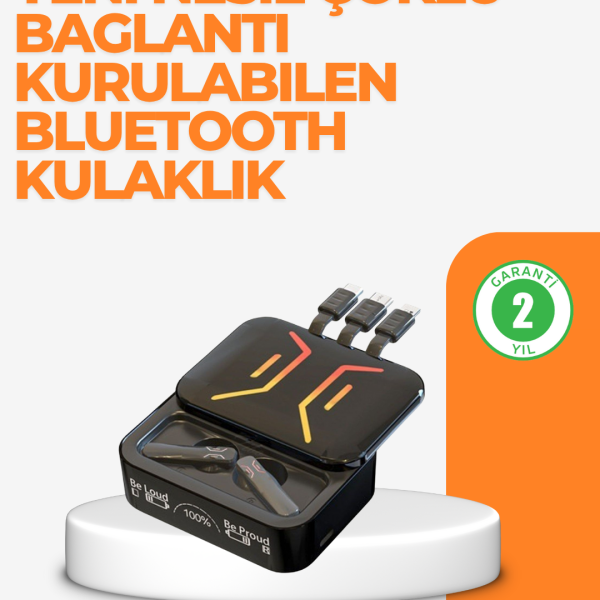 Type-C Girişli Bluetooth Kulaklık – Uzun Bekleme Süresi